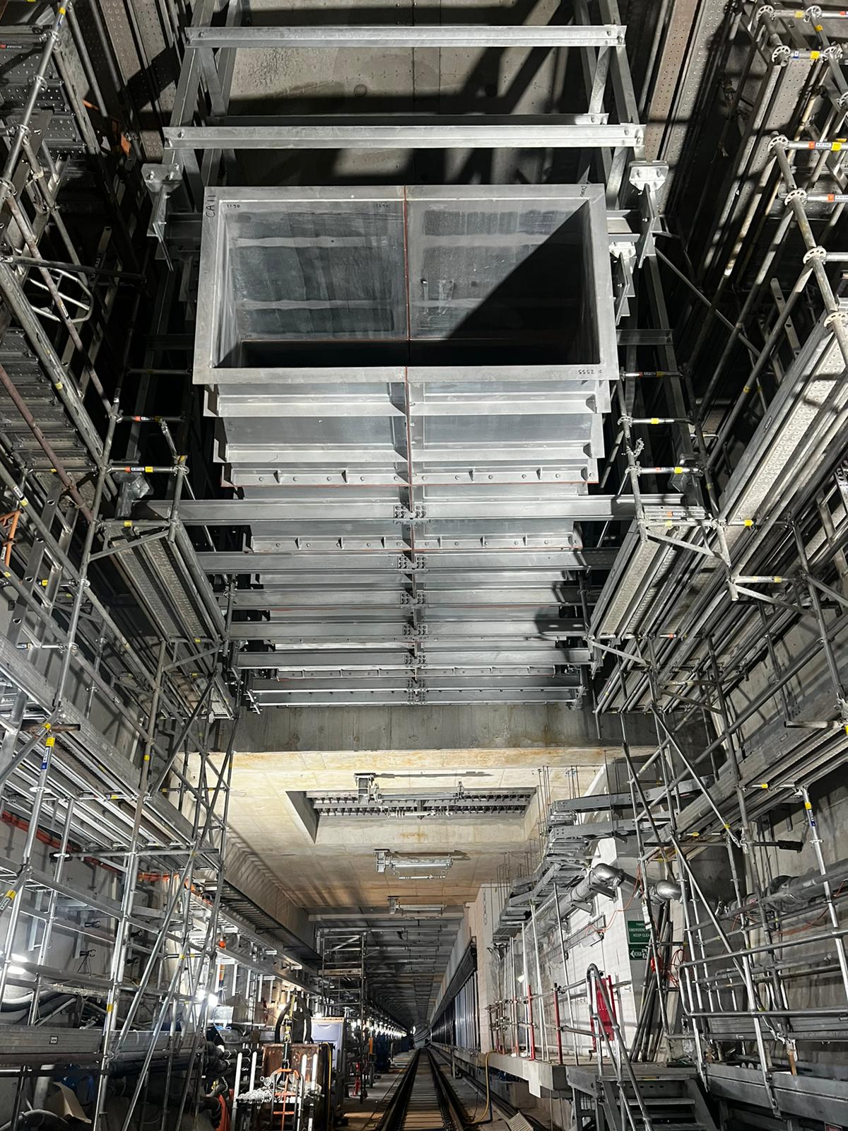 Crows Nest completed nozzle installation