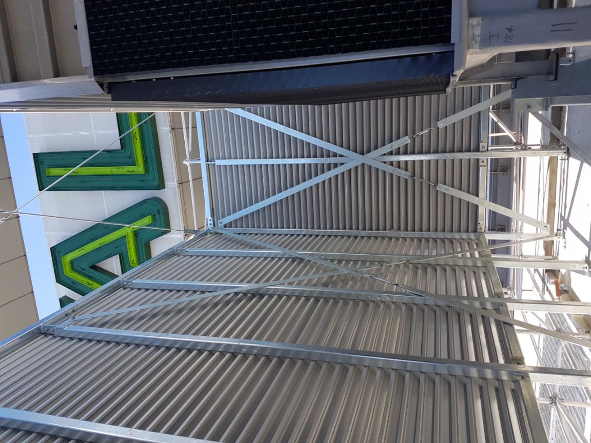 Plant room enclosure going in