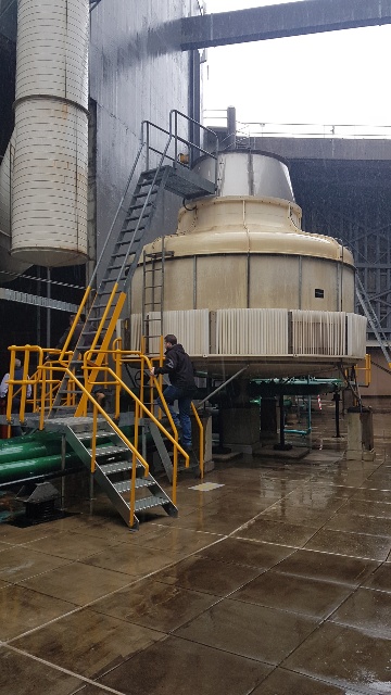 Original roof cooling towers