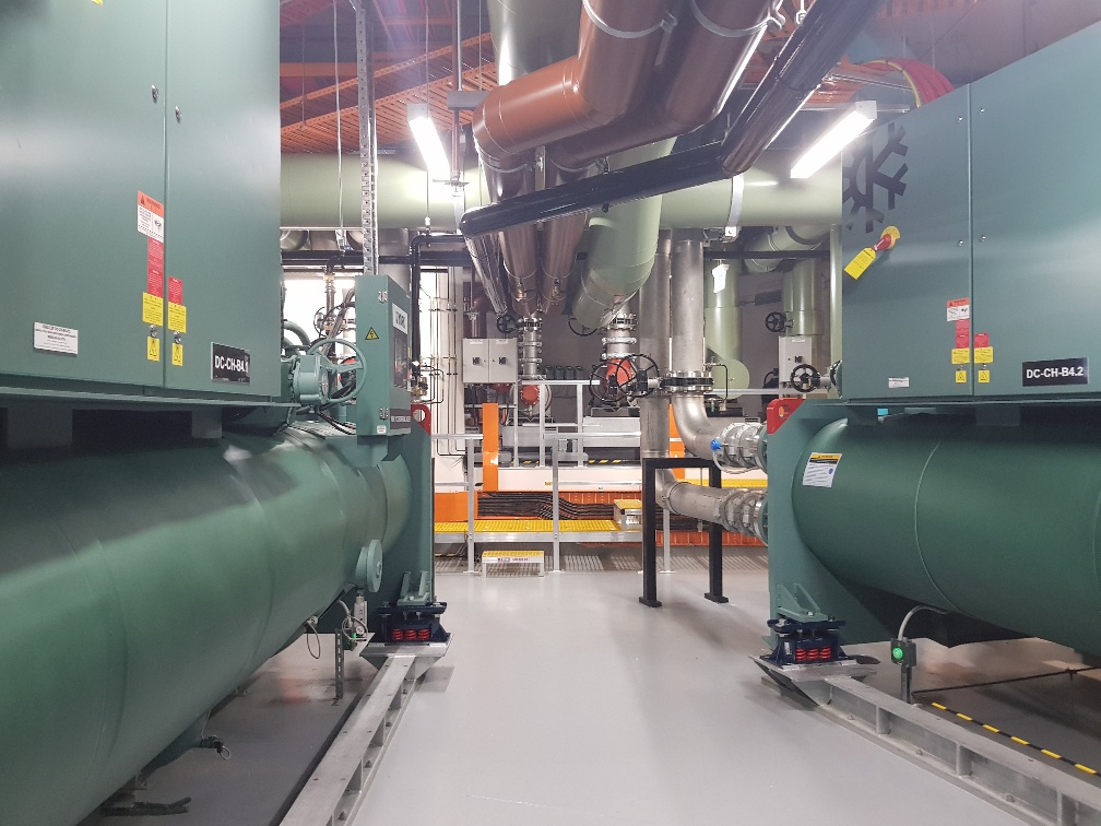 Chiller plant room structural completion