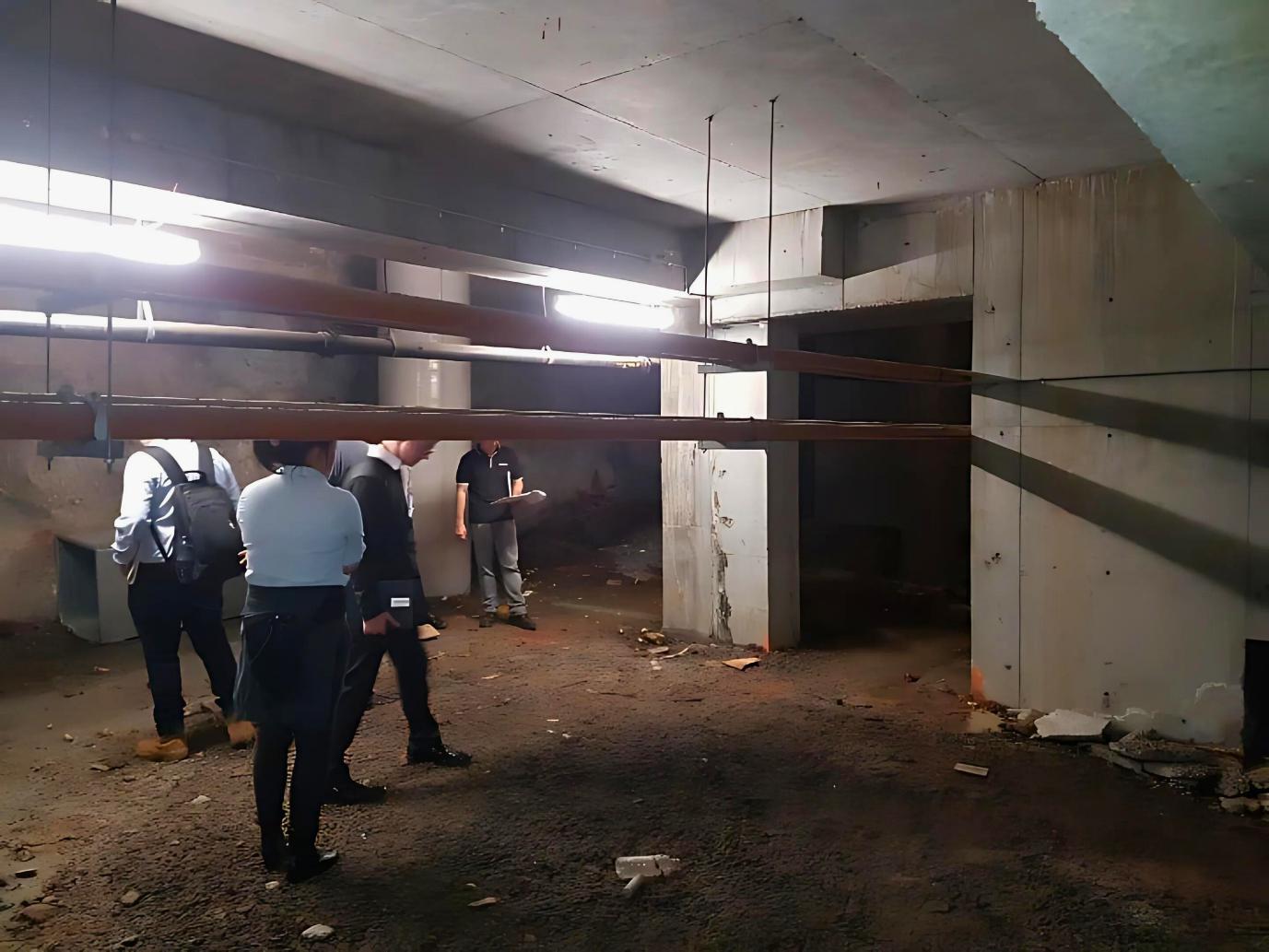 Initial inspections of the unused space to be developed
