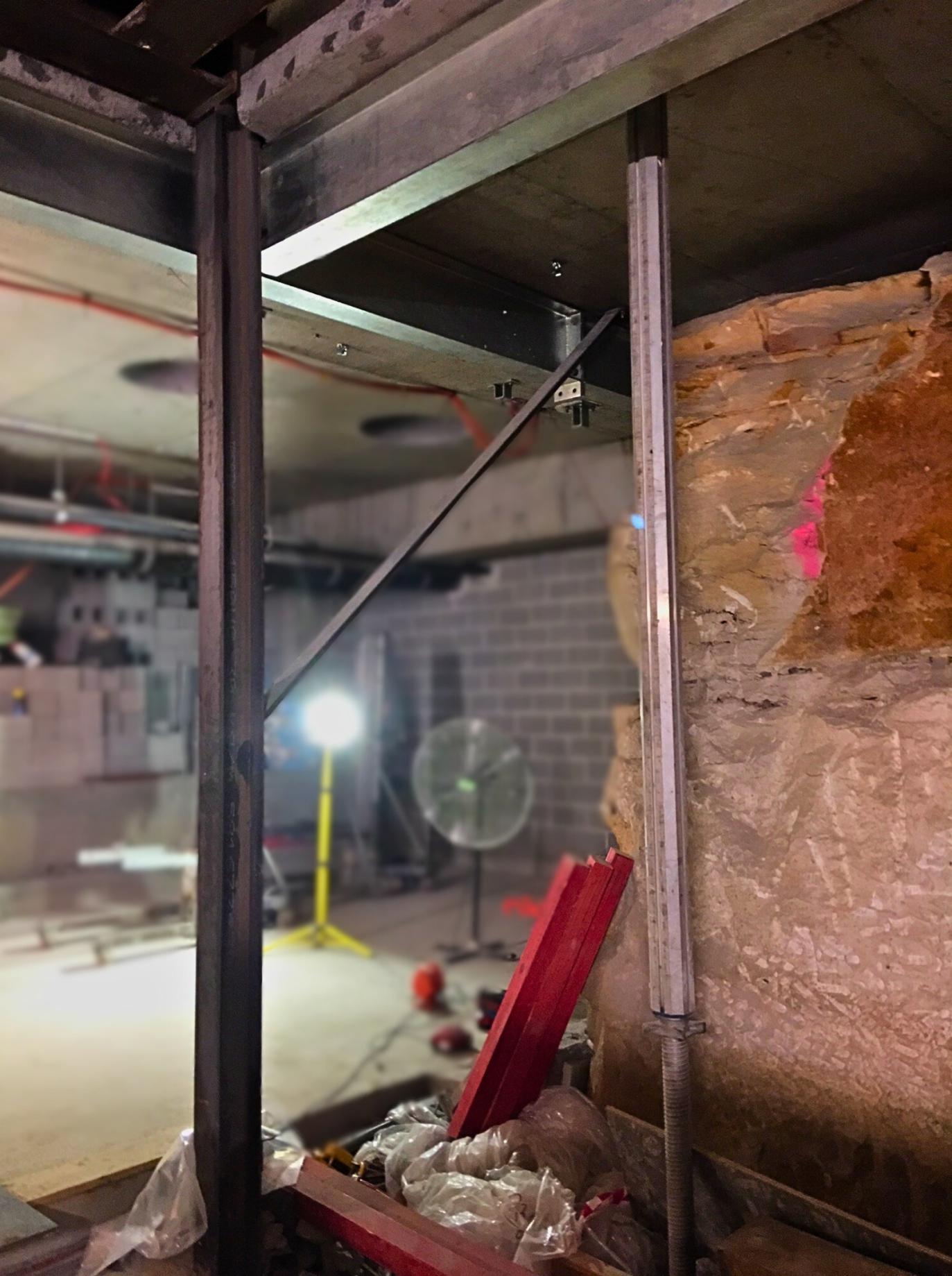 Structural steel installed in place and built to last